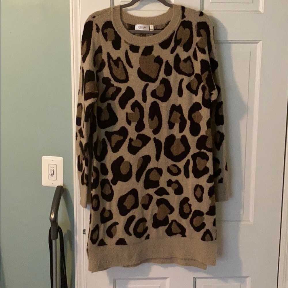 Nordstrom Rack Leopard sweater dress